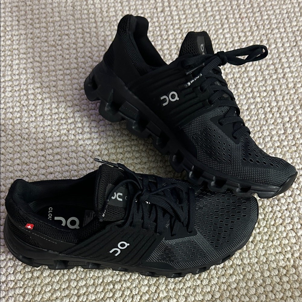 On Running Women's Black Athletic Running Sneakers